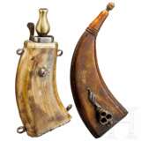 Zwei Pulverflaschen, deutsch, 18. Jhdt. - photo 2