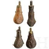 Vier Pulverflaschen, deutsch und England, 19. Jhdt. - фото 1