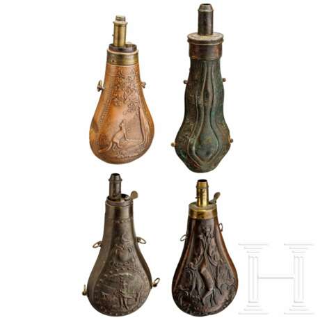 Vier Pulverflaschen, deutsch und England, 19. Jhdt. - фото 2