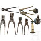 Konvolut mit Diopter, Kugelsetzer, Kugel- und Delaborierzange, 19. Jhdt. - фото 1