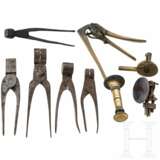 Konvolut mit Diopter, Kugelsetzer, Kugel- und Delaborierzange, 19. Jhdt. - фото 2