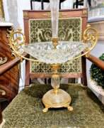 Übersicht. Baccarat Cut Crystal Centerpiece Mounted on Chiseled Gilt Bronze, 19th Century