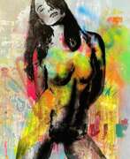 Каталог товаров. Картина &laquo;Уркабе&raquo; Дэвида Люркина, 21 век, смешанная техника 