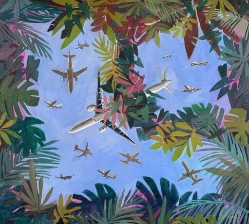 Travelers - planes Canvas 21th century - photo 1 Travelers - planes Canvas 21th century - photo 1