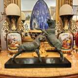 Dynamic Animal Sculpture of Goats in Bronze 20th Century Бронза Empire 20th century г. - фото 8