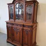 Красивая дубовая витрина Oak Early 20th century г. - фото 9