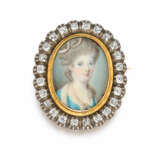 Historical-Enamel-Diamond-Mourning-Brooch - photo 1