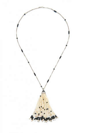 Natural-Pearl-Onyx-Sautoir - фото 1 Natural-Pearl-Onyx-Sautoir - фото 1