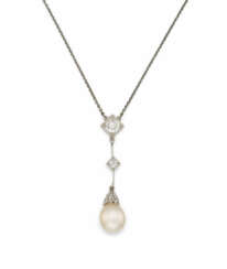 Delicate Pearl-and-Diamond-Pendant