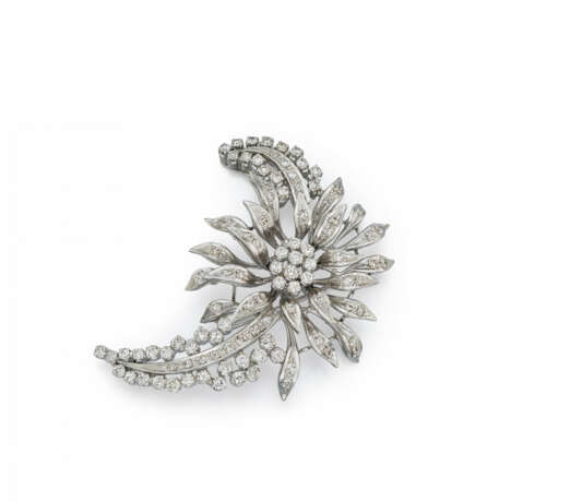 Floral Diamond-Brooch - photo 1