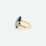 Opal-Diamond-Enamel-Ring - photo 2