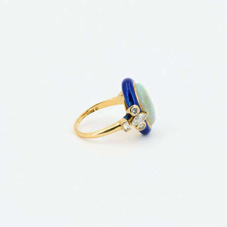 Opal-Diamond-Enamel-Ring - photo 4 Opal-Diamond-Enamel-Ring - photo 4