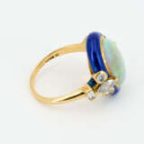 Opal-Diamond-Enamel-Ring - photo 5