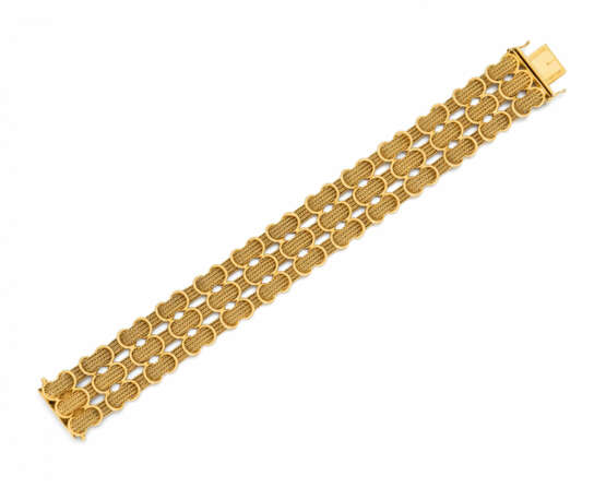 Three-Row-Gold-Necklace - photo 1