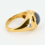 Star Sapphire-Diamond-Ring - фото 5