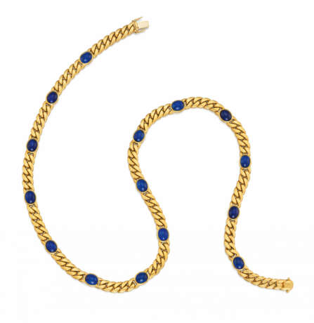 Sapphire-Curb-Chain-Necklace - фото 1 Sapphire-Curb-Chain-Necklace - фото 1