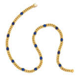 Sapphire-Curb-Chain-Necklace - photo 1