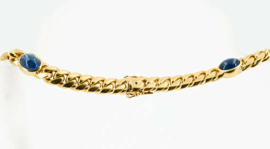 Sapphire-Curb-Chain-Necklace - фото 3 Sapphire-Curb-Chain-Necklace - фото 3