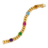 Striking Gemstone-Curb-Chain-Bracelet - photo 1