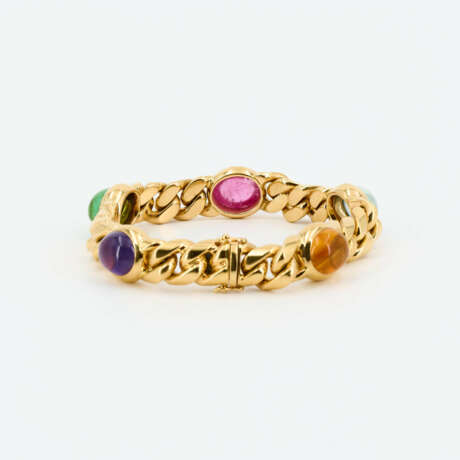 Striking Gemstone-Curb-Chain-Bracelet - photo 3