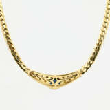 Sapphire-Diamond-Curb-Necklace - photo 2