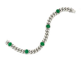 Emerald-Curb-Chain-Bracelet