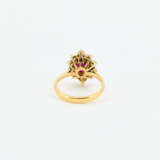 Burma Ruby-Diamond-Set: Ring and Ear Studs - photo 3