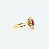 Burma Ruby-Diamond-Set: Ring and Ear Studs - photo 4