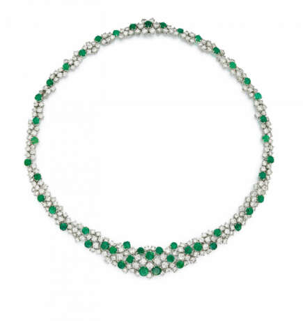 Opulent Emerald-Diamond-Necklace - photo 1 Opulent Emerald-Diamond-Necklace - photo 1