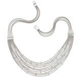 Flowing-Multi-Strand-Diamond-Necklace - photo 1