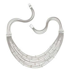 Flowing-Multi-Strand-Diamond-Necklace