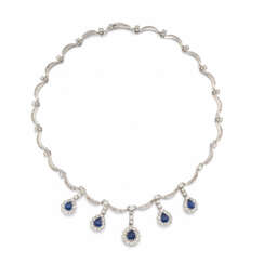 Classic Sapphire-Diamond-Necklace