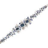 Floral Sapphire-Diamond-Bracelet - photo 1