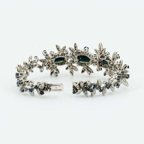 Floral Sapphire-Diamond-Bracelet - photo 5 Floral Sapphire-Diamond-Bracelet - photo 5
