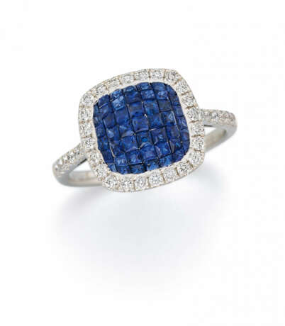 Delicate Sapphire-Diamond-Ring - photo 1