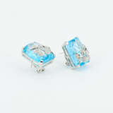 Aquamarine-Diamond-Ear Jewellery - photo 3