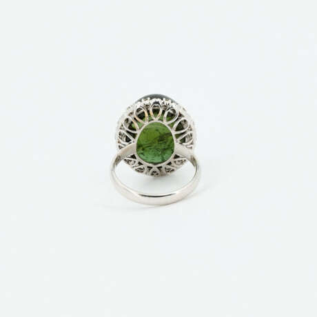 Moss-Coloured-Tourmaline-Diamond-Ring - photo 3 Moss-Coloured-Tourmaline-Diamond-Ring - photo 3