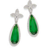 Moss-Green Tourmaline-Diamond-Ear-Jewellery - photo 1