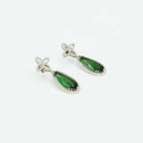 Moss-Green Tourmaline-Diamond-Ear-Jewellery - photo 3