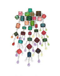 Tourmaline-Diamond-Pendant/Brooch