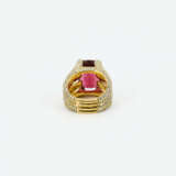 Tourmaline-Diamond-Cocktail Ring - photo 3