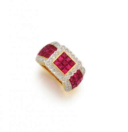 Ruby-Diamond-Ring "Bow" - Foto 1 Ruby-Diamond-Ring "Bow" - Foto 1