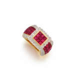 Ruby-Diamond-Ring "Bow" - Foto 1