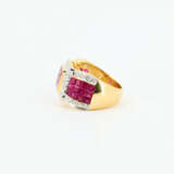Ruby-Diamond-Ring "Bow" - Foto 2