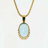 Large Blue Topaz-Pendant Necklace - photo 2