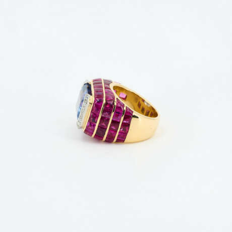 Sapphire-Diamond-Ruby-Cocktail Ring - photo 2 Sapphire-Diamond-Ruby-Cocktail Ring - photo 2