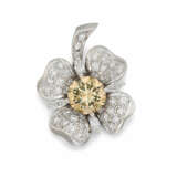 Fancy Diamond-Pendant 'Flower' - photo 1
