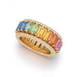 Fancy Sapphire-Diamond-Ring - photo 1