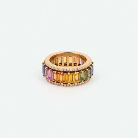 Fancy Sapphire-Diamond-Ring - photo 3