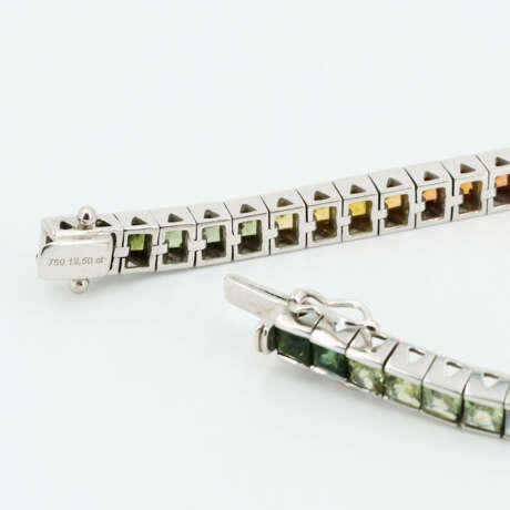 Fancy Sapphire-Tennis-Bracelet - фото 6